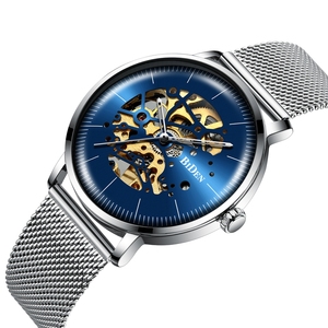 BIDEN-Relojes de pulsera mecánicos para hombre, reloj de pulsera automático con esqueleto hueco, de moda, regalos - Product Image 3