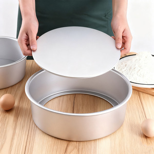 Plaque de cuisson ronde en aluminium pour gâteaux de 4, 5, 6, 7, 8, 9, 10, 11 et 12 pouces, idéale pour les fêtes, les mariages, les anniversaires et Noël - Product Image 6