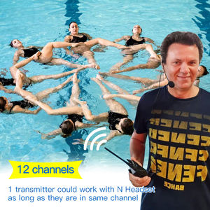 Transmisor Bluetooth H800 Swimtalk de 12 Canales con 10 Auriculares H906C para <span class=keywords><strong>Entrenamiento</strong></span> de Natación en Piscina y Natación <span class=keywords><strong>Sincronizada</strong></span> - Product Image 3