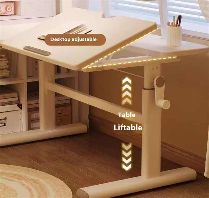 Cheap Modern Height Adjustable Student Learning Desk Ergonomic HDF ...