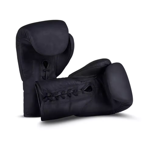 Guantes de boxeo MMA hechos a medida Medio dedo con cordones Color de piel Muñeca teñida Lisa Altamente duradero PU + PE de gama alta - Product Image 5