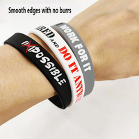 Prix usine en stock Bracelet en silicone en relief motivationnel Sport de haute qualité RIEN VIE FACILE Jeux Bracelet en silicone