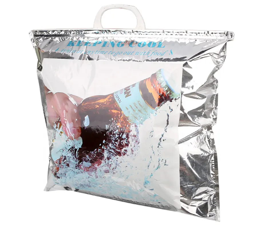 2024 New Reusable Large Portable Hot and Cold Food Bag Cooler Insulated Thermal Grocery Insulation Bag