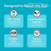 Probiotiques 60 Milliards UFC 10 Souches Nouvelle Arrivée Soutien Digestif et Immunitaire Complément Santé Intestinale Capsules Usine OEM