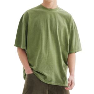 Camiseta de Manga <span class=keywords><strong>Corta</strong></span> Extra Grande de Estilo Vintage, 100% Algodón, Cuello Redondo, Algodón Puro Lavado, Estilo Batik con Diseño de Copos de Nieve, Transpirable - Product Image 4