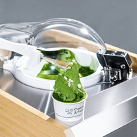 Máquina de helados de mesa V1 MILANO de venta directa de fábrica en China, para hacer gelato, sorbete, frutas y leche, de acero inoxidable, de bajo consumo energético.