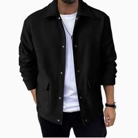 Nouvelle veste à revers pour homme, style britannique, décontractée, chaude, pour l'automne et l'hiver