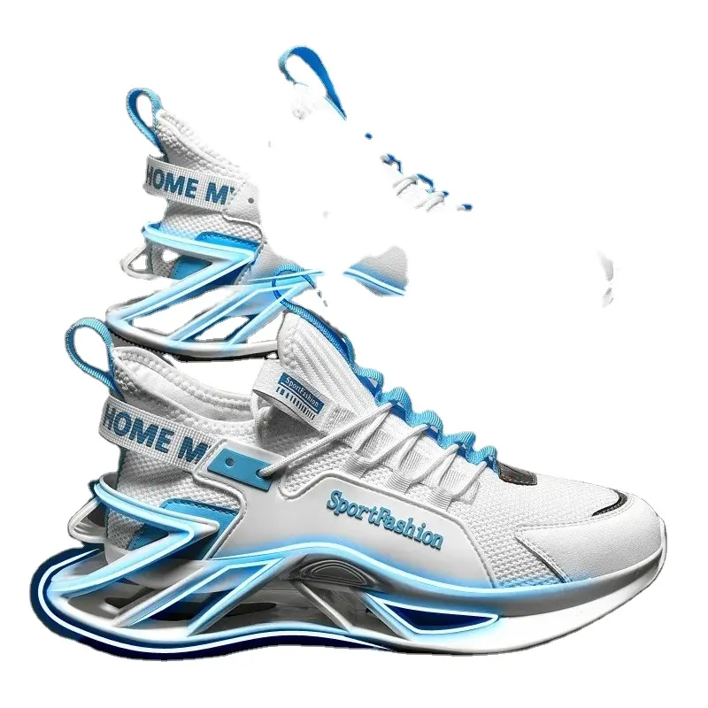 Chaussures de sport hommes 2024 printemps respirant léger absorbant les chocs chaussures à lame hommes haut marée toutes les chaussures de course en maille