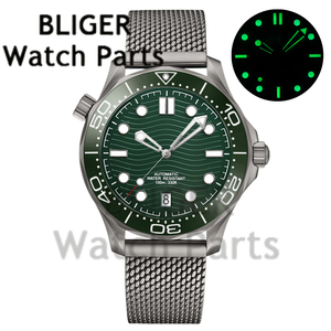 BLIGER <span class=keywords><strong>007</strong></span> NTTD นาฬิกาผู้ชาย 41 มม.สแตนเลสสตีล NH35/PT5000 นาฬิกาแบบกลไก กระจกแซฟไฟร์ทรงโดม ขอบเซรามิก 10 บาร์น้ำ - Product Image 1