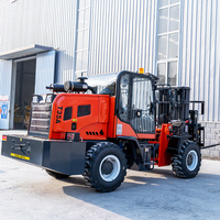 Chariot élévateur tout-terrain diesel 3-5 tonnes 4x4 à quatre roues motrices, meilleur prix du fabricant chinois, conforme aux normes EPA