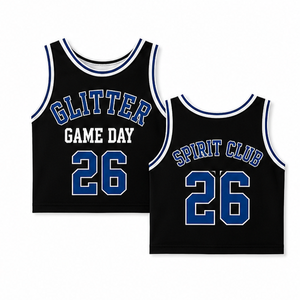 Maillot court de basketball sans manches pour femme, pour le jour du match, avec impression de numéro, pour le soutien de l'équipe, vente en gros - Product Image 6