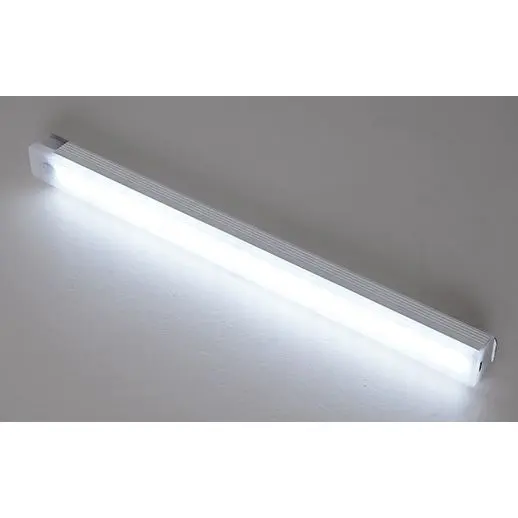 ไฟ LED ติดใต้ตู้แบบชาร์จไฟได้, ไฟ LED ติดใต้ตู้พร้อมแม่เหล็กอลูมิเนียมสีขาวเรืองแสงไฟกลางคืน