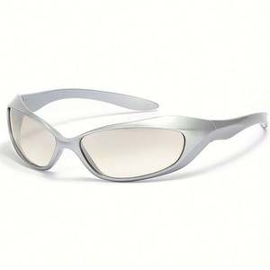 Lunettes de soleil personnalisées avec logo, pour hommes et femmes, style steampunk Y2K, protection UV400, monture petite, œil de chat, lunettes de sport - Product Image 4