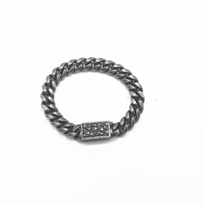 Pulsera yunnique Retro de acero y titanio negro con hebilla de calavera, joyería unisex, diseño geométrico de esqueleto, color Rich Man - Product Image 5