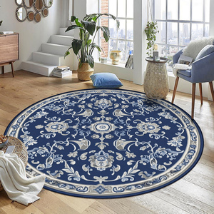 <span class=keywords><strong>Tapis</strong></span> de luxe pliable en flanelle douce de haute qualité fabriqué à la machine décoration de salon marocain <span class=keywords><strong>tapis</strong></span> <span class=keywords><strong>rond</strong></span> rétro personnalisable - Product Image 5
