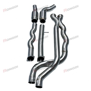 ODM 70mm Equal Length Mid Pipes Stainless Steel Exhaust Midpipe with Resonator for BMW M2C F87 S55 M2 Competition - Product Image 1