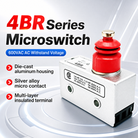 Microinterruptor de émbolo de 4 pines SPDT 10A 250VAC, interruptor de límite industrial para detección de posición del expulsor de la máquina de moldeo por inyección