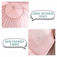 Moustiquaire de lit bébé 100 % coton, baldaquin conique suspendu, couleur unie, 12 couleurs, unisexe, cadeau