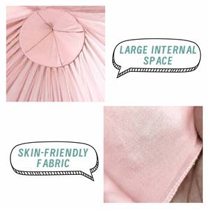 มุ้งครอบเตียงเด็กทรงกรวย ผ้าฝ้าย 100% สีพื้น 12 สี ใช้ได้ทั้งเด็กชายและเด็กหญิง ของขวัญ มุ้งกันยุง - Product Image 5
