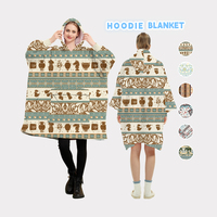 Sweat-shirt-couverture Sherpa surdimensionné pour la maison, à manches et capuche, pour adultes (femmes et hommes), certifié OEKO-TEX, vente en gros directe usine