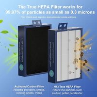 Filter udara adaptor kompatibel untuk Blueair Seri 500/600 True HEPA H13 Filter Karbon Aktif H13 Filtrasi 99,97%