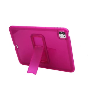 เคสแท็บเล็ตสีเจลลี่ใสพร้อมขาตั้งพับได้สำหรับ <span class=keywords><strong>iPad</strong></span> PRO11เคส TPU 2024/2025สำหรับ <span class=keywords><strong>iPad</strong></span> - Product Image 4