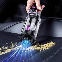 Aspirateur à main sans fil, forte aspiration de 18000 Pa, lumière LED, filtre rechargeable et lavable pour le nettoyage de la maison, des animaux domestiques et des voitures