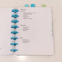 Vente en gros personnalisé planificateur relié à un disque anneaux en métal pour ordinateur portable reliure à feuilles mobiles anneaux internes en forme de coeur cahiers de première qualité