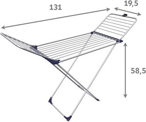 Modern Simple Metal Foldable Drying Rack <b>Space</b>-<b>Saving</b> Floor Standing Coat Hanger for Clothes Quilts <b>Shoes</b> Kitchen Balcony Wing - Product Image 4