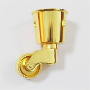 Edelstahl-Zinklegierung Antike Möbelrollen Runde Becherrollen Möbel-Sofa-Rollen - Product Image 2