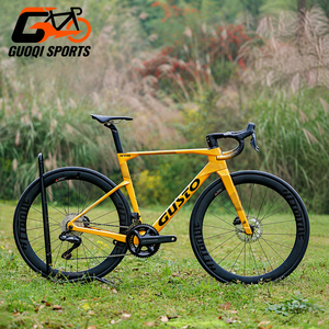 จักรยานเสือหมอบคาร์บอนไฟเบอร์ GUSTO GTR รุ่นมาตรฐาน UCI พร้อมดิสก์เบรก 12 สปีด ล้อ 700c รุ่นมืออาชีพ มีสินค้าพร้อมส่ง PRO - Product Image 5
