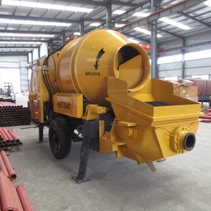 Máy bơm bê tông di động nhỏ gọn tích hợp máy trộn, chạy bằng dầu diesel, đã qua sử dụng, nhập khẩu từ Philippines. - Product Image 6