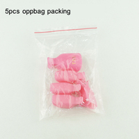 Vente en gros 5 pièces réutilisables en plastique UV Gel dissolvant pour vernis nettoyant pied orteil ongles tremper hors capuchon Clips