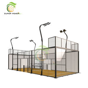 Terrain de sport de paddle miniature pour enfants, poteaux en acier galvanisé à chaud, <span class=keywords><strong>kit</strong></span> de terrain de paddle panoramique pour enfants - Product Image 6