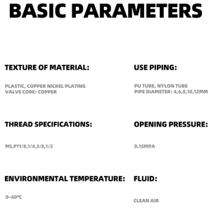 Rückschlag ventil Luftrohr-Rückschlag ventil mit Gewinde durch Schnelleinsatz-Gas rückschlag ventil Spc/Vpc4/6/8-02 Pneumatischer Anschluss - Product Image 4