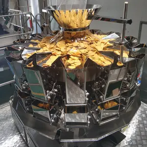 Fully Automatic Multihead Weigher Back Seal Packing Machine Multi-function Crackers Chip Vertical Ffs Packaging Machine