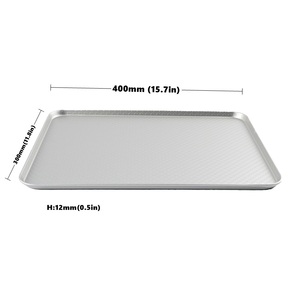 Bandeja de Horno Rectangular Personalizada Hecha a Mano de Lámina Metálica Antiadherente o Lisa de Aluminio 60 X 40 - Product Image 4