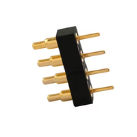 Connecteur Pogo Pin 6 broches en laiton, pas de 2,54 mm, broche de charge à ressort pour test de signal de batterie de casque
