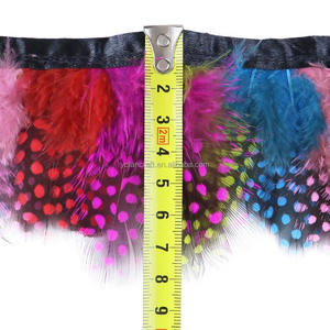 Toptan sülün tüyler saçaklar renkli gine tüy yastık dikiş el sanatları için Trim kostüm dekorasyon giyim - Product Image 2
