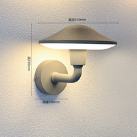 Applique murale LED extérieure étanche en forme de champignon pour villa, cour, jardin, parc, paysage, style créatif rétro
