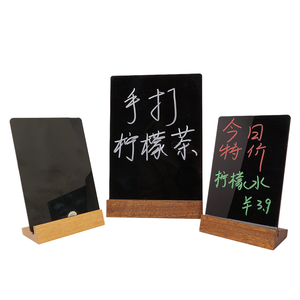 ป้าย<span class=keywords><strong>เลข</strong></span>โต๊ะไม้สไตล์นอร์ดิกแบบกำหนดเอง ขนาดเล็ก สองด้าน เขียนได้ - Product Image 6