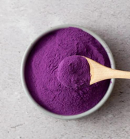 Polvo de Ube de Filipinas, Polvo de Ñame Morado Orgánico, Tratado al Vapor, Seco, a Granel, Grado Alimenticio, para Pudín, Repostería y Bebidas, Stock Disponible