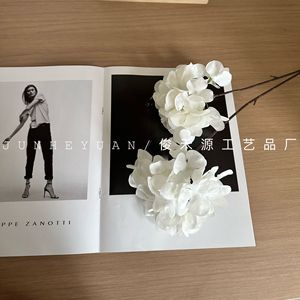 ดอกไฮเดรนเยียประดิษฐ์สีชมพูสำหรับงานแต่งงาน ตกแต่งบ้าน จัดดอกไม้ อุปกรณ์ประกอบฉากถ่ายภาพกลางแจ้ง - Product Image 3