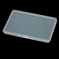 Caja de Plástico Transparente Personalizada, Rectangular, Pequeña, Universal, para Almacenamiento, Embalaje de Tarjetas, con Tapa
