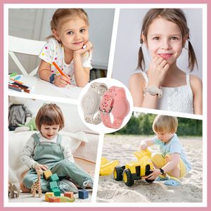 Bonita correa de silicona impermeable para <span class=keywords><strong>Apple</strong></span> <span class=keywords><strong>Airtag</strong></span>, soporte de pulsera de silicona para niños, pulsera infantil para <span class=keywords><strong>Airtag</strong></span> Tracker, accesorios - Product Image 4