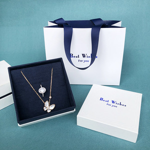 บรรจุภัณฑ์ของขวัญเครื่องประดับสร้อยคอแบบวงแหวนฐานและฝาปิดสไตล์เรียบง่ายพร้อมโลโก้สั่งทำส่วนตัว - Product Image 3