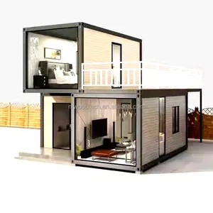 Waterproof prefabricated Easily Assembled Eco Friendly Houses Portable Mobile Prefab House Container