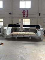 Machine de découpe à pont ZEUS 4 axes 4+3 pour granit et marbre, moteur 15KW et engrenages, CNC personnalisable 220V/380V