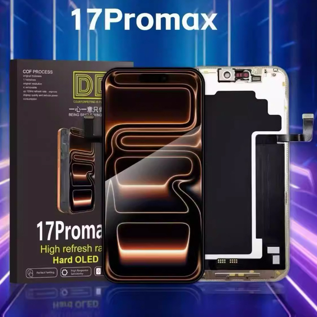 Factory Price Mobile Phone COF DD OLED Hard Screen for iPhone 17 Pro Max Repair Parts LCD Display Replacement for IPhone 17 Pro