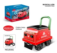 Train électrique d'extérieur pour enfants avec rails, lumières et musique, jouets à encastrer, vente en gros